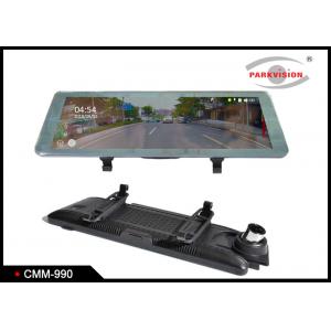 Super HD 1080P DVR Rear view Mirror Monitor / Dual Lens Car Black Box Video Recorder