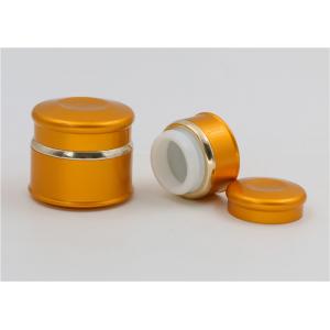 Aluminium  Glass Cosmetic Jars Containers 15ml 20ml 50ml Gold Color