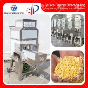 Industrial Stainless Steel Corn Sheller Equipment , Automatic Sweet Corn Seed Removing Machine