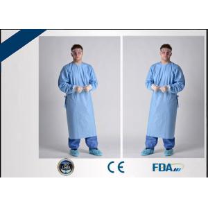 Lightweight Disposable Surgical Gown Fluid Resistant With Knitted Cuff