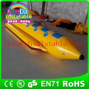 China QinDa inflatable water ski boat floating boat for sale drag by motor boat supplier