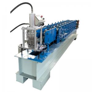 PLC Control 29*55mm U Guide Rail Roll Forming Machine Use In Factory