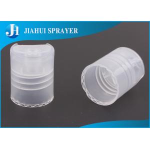 China Plastic Lucency Bottle Flip Cap Carton Package With Push - Up Hinged Disc And Round Orifice supplier