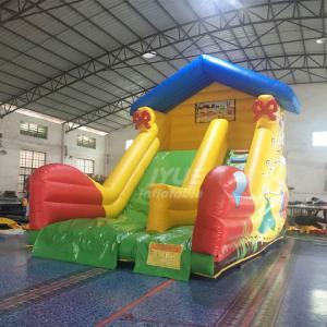 15oz PVC Fabric Inflatable Water Slides Commercial Grade For Bouncy Slides