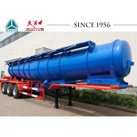 China 18000 Liters Stainless Steel Acid Tanker Trailer Long Using Life With BPW Axles on sale