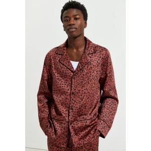 Collar Contrast Silk Satin Pajamas Mens Long Sleeve Polyester Pjs Sleepwear
