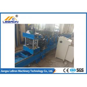 China PLC Control Automatic Hydraulic Cut Storage Rack Roll Forming Machine Durable Quality supplier
