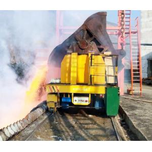 Motorized Steel Ladle Transfer Cart Anti Heat Heavy Duty For Steel Plant