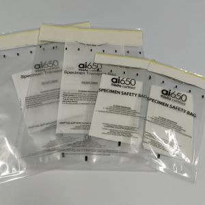 Waterproof And Durable Sample Bags Self-Adhesive Zip Bags For Transportation Lab Bag