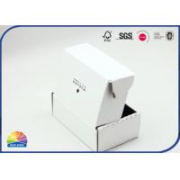 China E Flute White Corrugated Mailer Box Double Side Printed Logo Glossy Lamination on sale