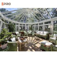 China Greenhouse Free Standing Veranda Sunroom 4 Season Glass Garden House  on sale