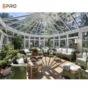 China Greenhouse Free Standing Veranda Sunroom 4 Season Glass Garden House  supplier