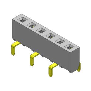 China TIPO duplo da entrada fileira fêmea do conector 2.54mm do encabeçamento da única - 1 *2 PIN To 1*40PIN H=5.00mm supplier
