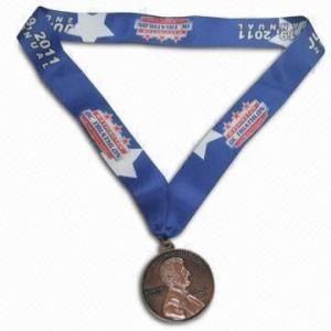 China Rohs Custom Sports Medals Graduation Dance St Benedict Blank Insert Type With Lanyard supplier