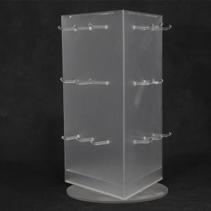 China Rotating Frosted Acrylic Sunglasses Display Stand Free Standing Eyewear Display For 9pcs Glasses wholesale