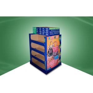 China Four Shelf Double - face - show cardboard floor display stands for Lady Bag supplier