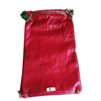 China Red PP Recycled Leno Mesh Bag for Vegetable Onion Potato Bag Net and Customized Logo on sale
