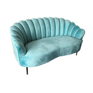 Bule Velvet Fabric Tufted Modern Chesterfield Sofa For Big Lots Living Room