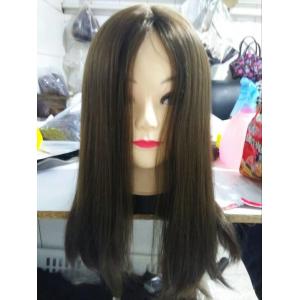 China Qingdao Supplier 100% European 100% Cuticle Virgin Hair Kosher Wigs Silky Straight supplier