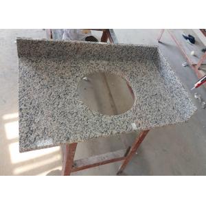 White Granite Prefab Vanity Tops Single Basin Hole With 2670 Kg / M³ Density