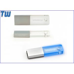 Acrylic 3D LOGO 32GB USB Flash Drives LED Light Up Fast Delivery