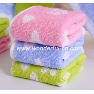 China Hot selling 25x25cm cheap cotton guest green hand towels supplier