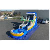 China Water Slide Inflatable Commercial With Pool Pvc Jumping Castle Water Park Slide on sale