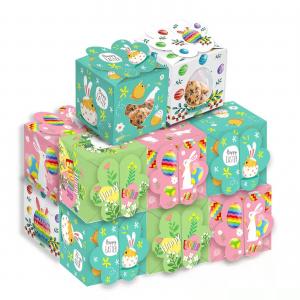 China Handmade Cartoon Easter Egg Box , Paperboard Easter Chocolate Hampers supplier