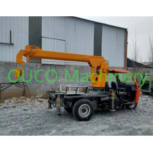 China 2 Ton Small Portable Truck Mounted Boom Crane With Outrigger , Long Life supplier