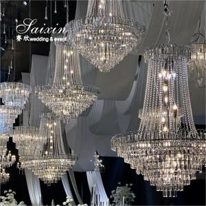 SX-CH237 Hot Sale Cheap K9 Crystal Chandeliers For Wedding Props Event Decor