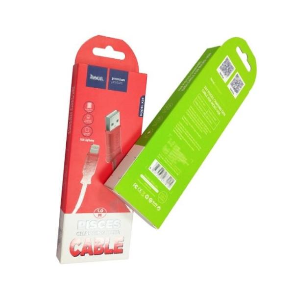 Electronics Foldable Card Board Packaging Box Matt Lamination Printing With Hook