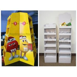 China Floor Display Shelf  POS for MM's Chocolate Cardboard Made with Client's Logo supplier