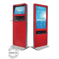 China Floor standing Android OS wifi touch Kiosk Digital Signage LCD ad player / mobile phone charging station on sale