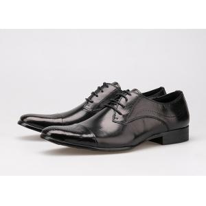 China イギリス様式の人は靴が黒い防水するBrogueのビジネスのための服靴をひもで締めます wholesale