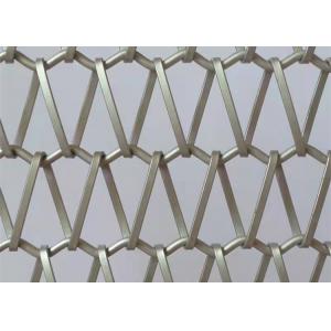 China Metal Ceiling Expanded Architectural Wire Mesh Width 2.0m Square Hole supplier