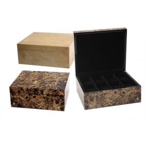 China 8 Slots Watch Storage Box UV Coating / Embossed Logol Environmentally Friendly supplier