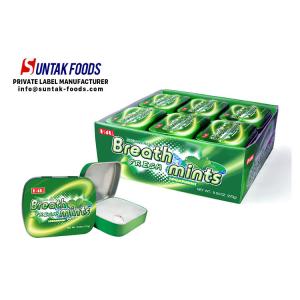 Breath Freshening Tin Box Candy , Sugar Free Fat Free Candy Eco - Friendly