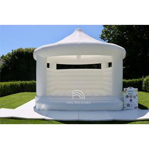 White Bouncy Castle For Wedding Engagement Party Corporate Event & Kids Birthday