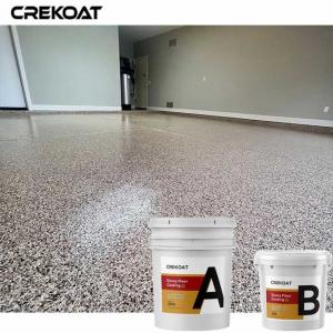 Decorative Color Flakes Clear Epoxy Resin Coating For Swimming Pool Decks