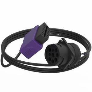 China Purple Automotive Wiring Harness J1939 9 Pin Deutsch To Obd2 Cable For Truck supplier