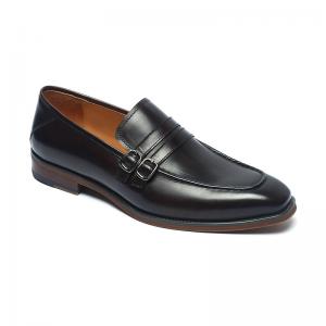China Logo Customized Anti Skid Mens Leather Dress Shoes supplier