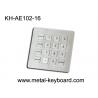 China As chaves industriais resistentes do teclado numérico numérico 4x4 16 do metal do vândalo projetam wholesale