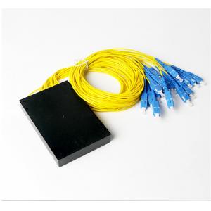 China 1*16 box type UPC Single Mode optical fiber PLC splitter with SC connector supplier