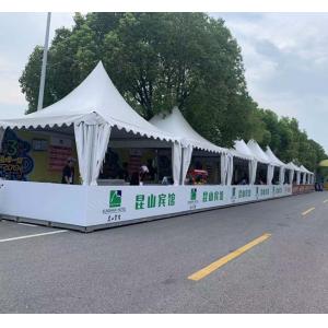 China 4m Connected Pop Up Pagoda Tent With PVC Rain Gutter Gazebo Use supplier