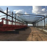 China Modular Prefab Welded H Section Steel Workshop With Crane Beam Large Span on sale