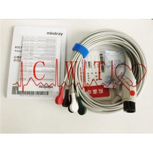 6 Pin 5 / Lead Ecg Lead Wires , EA6151B Button Type Defibrillator Accessories