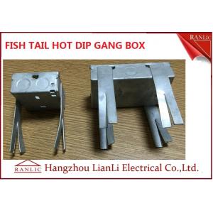 China Hot Dip Finish GI Electrical Gang Box / Gang Electrical Box 3 inch by 3 inch supplier