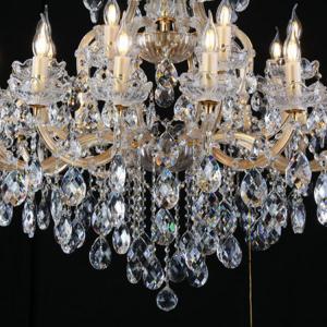 Dia 65CM Banquet Hall Crystal Pendant Light With 6 Head