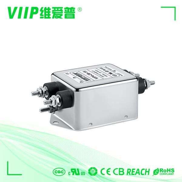 Insulation Resistance ≥100MΩ Single Phase EMI Filter Superior Noise Suppression for -25C- 85C Environments
