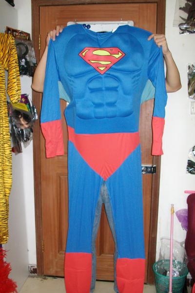 костюм талисмана классического супермена нестандартной конструкции взрослый для